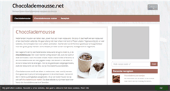 Desktop Screenshot of chocolademousse.net